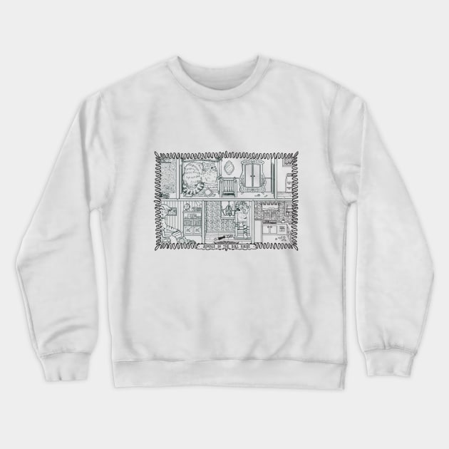 Jumble in the Doll House Crewneck Sweatshirt by Nano Février